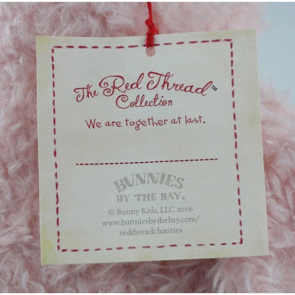Bunnies By The Bay Pink Flamingo Stork Plush Knotted Legs Stuffed Baby w/Tags